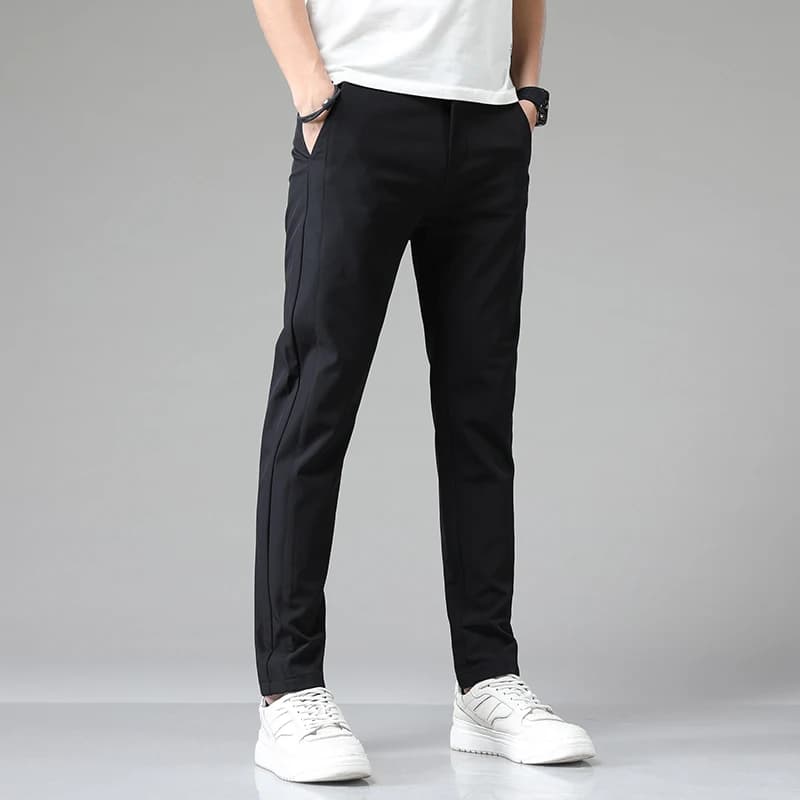 5 Colors Spring Summer Ultra-thin Men's Stretch Slim Straight Casual Pants High Quality Fashion Breathable Golf Sports Trousers - 6