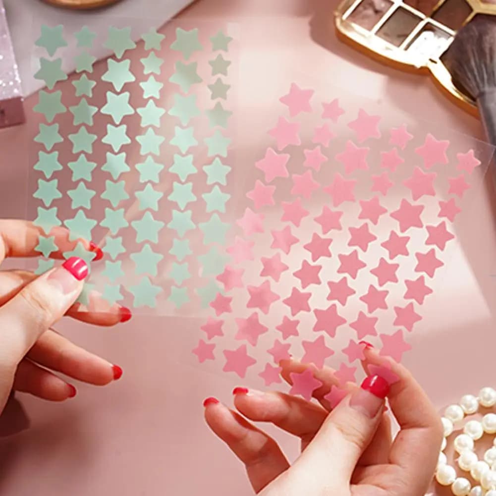 60 ملصق ملون لعلاج حب الشباب غير مرئية إزالة العيوب ملصقات العناية بالبشرة إصلاح حب الشباب غير مرئي علاج الوجه العناية بالبشرة - 4