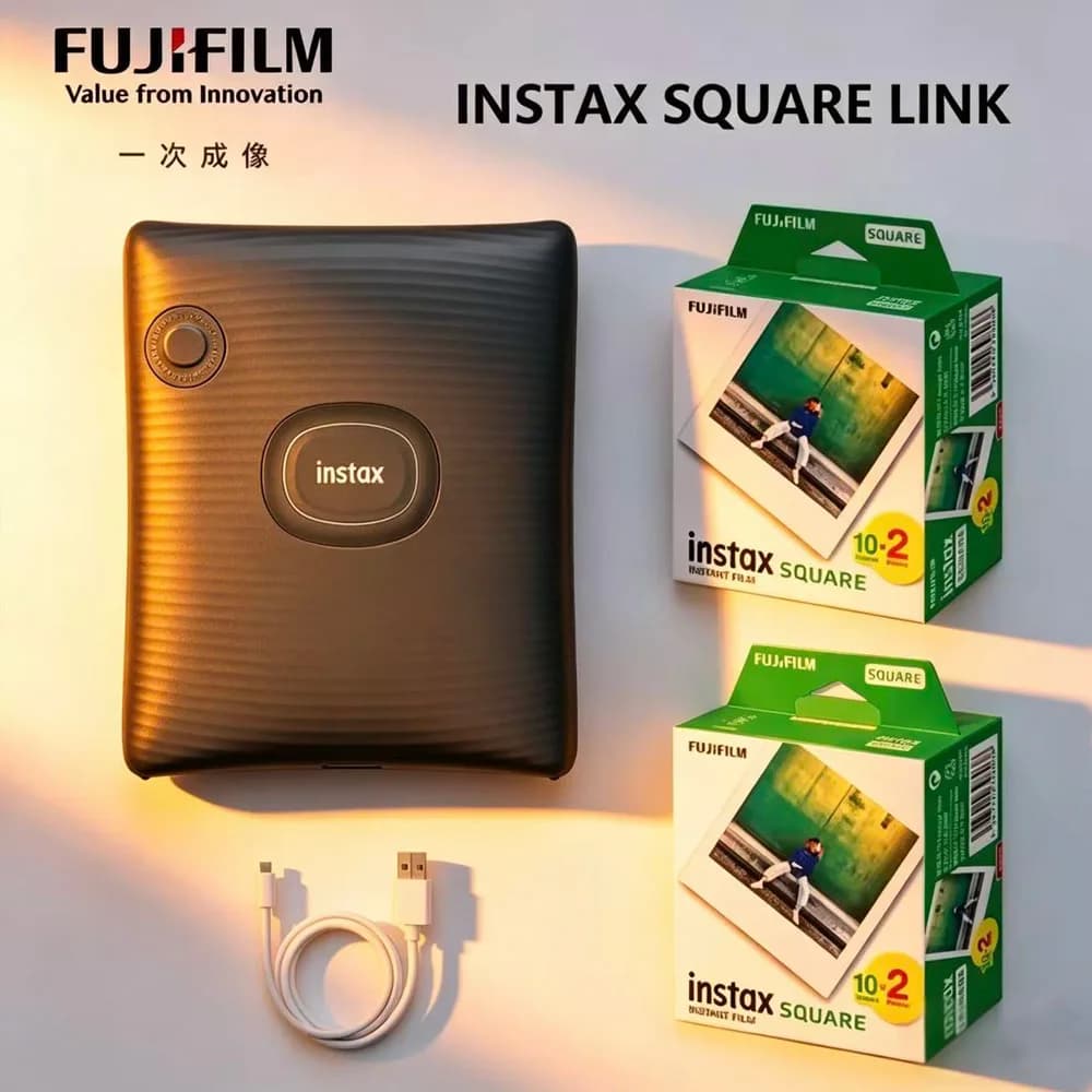 Classic Fujifilm One-Time Imaging Square Printer Instax SQUARE Link Phone Photo Printer thermal Sublimation BluetoothConnection