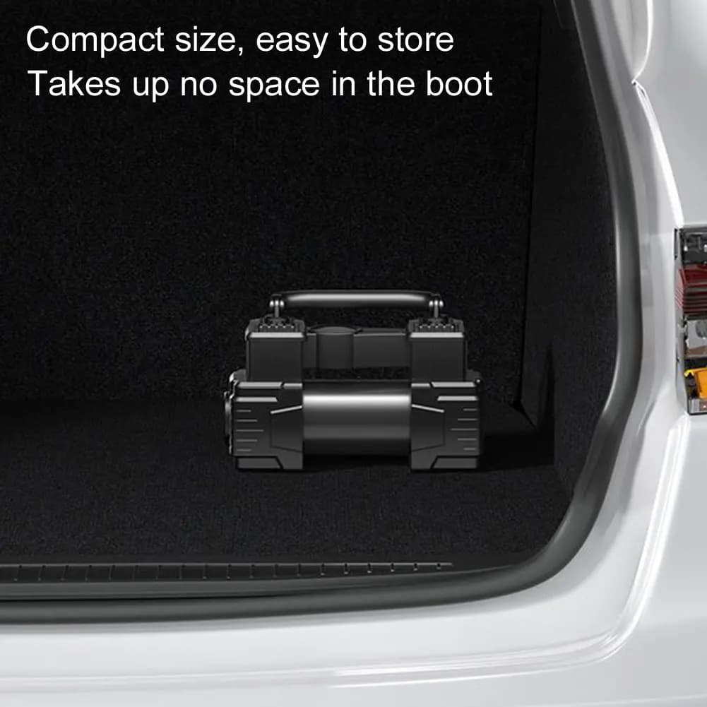 Car Tire Pump Auto Air Compressor Digital Display 12V Electric Car Tire Inflator with LED Light Vacuum Tire Pump for All Vehicle - 3