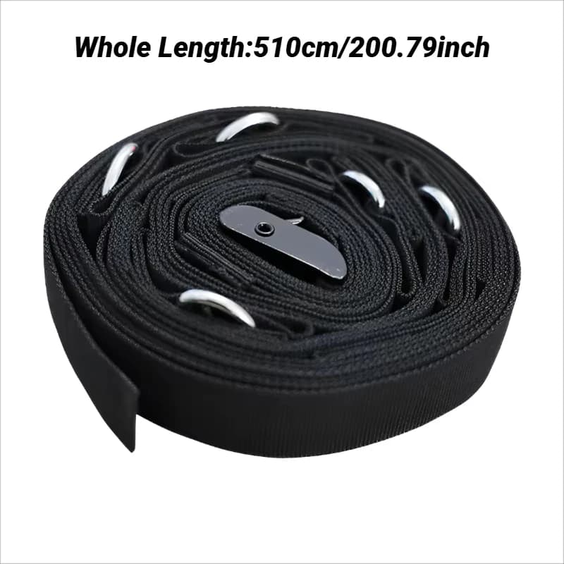 حزام تثبيت الباب بدون ثقب لأشرطة المقاومة، حزام محمول لتمارين اللياقة المنزلية - 6