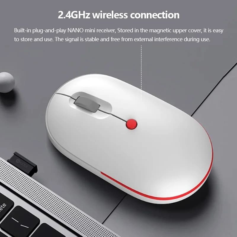 ماوس لاسلكي ASUS a bean للابتوب وسطح المكتب ولوحات المفاتيح، مناسب للطلاب والمكتب والألعاب - 2