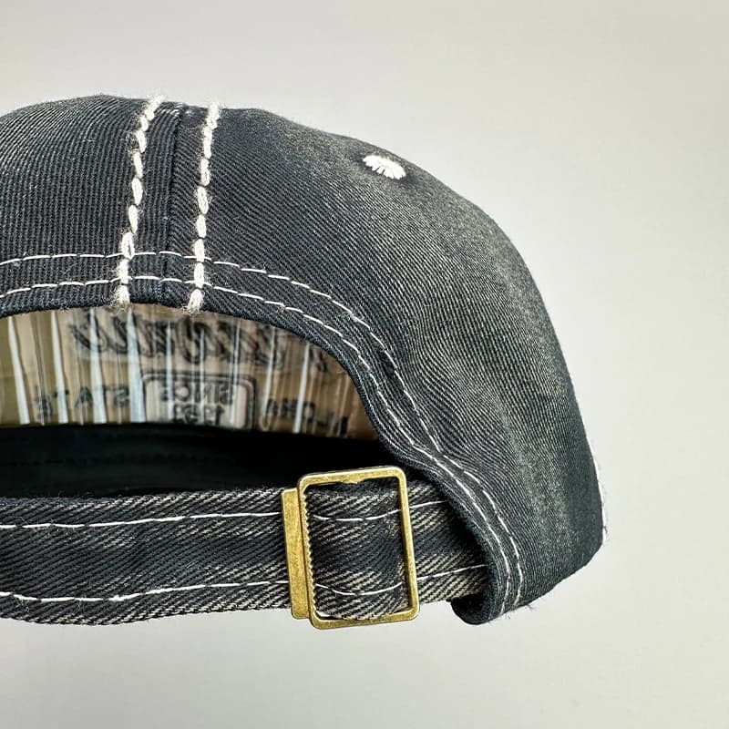 Korean Retro Men Women Baseball Hats Cotton Snapback Caps Embroidery Washing Versatile Fashion Letter Leisure Sunscreen Outdoor - 6