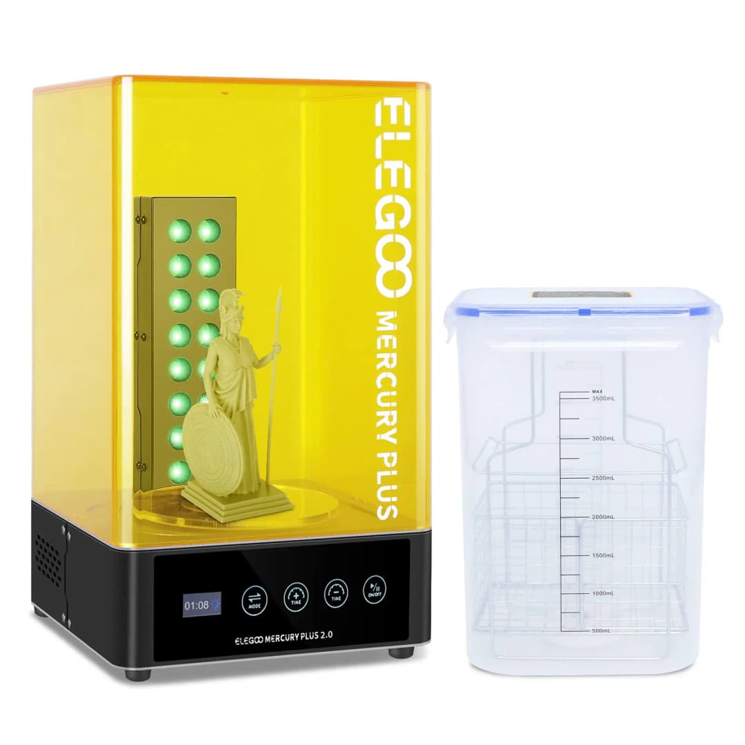 ELEGOO   Plus 2.0 Wash and Cure Station Washing and Curing Machine Resin Curing Station for LCD/DLP/SLA 3D Printed Models
