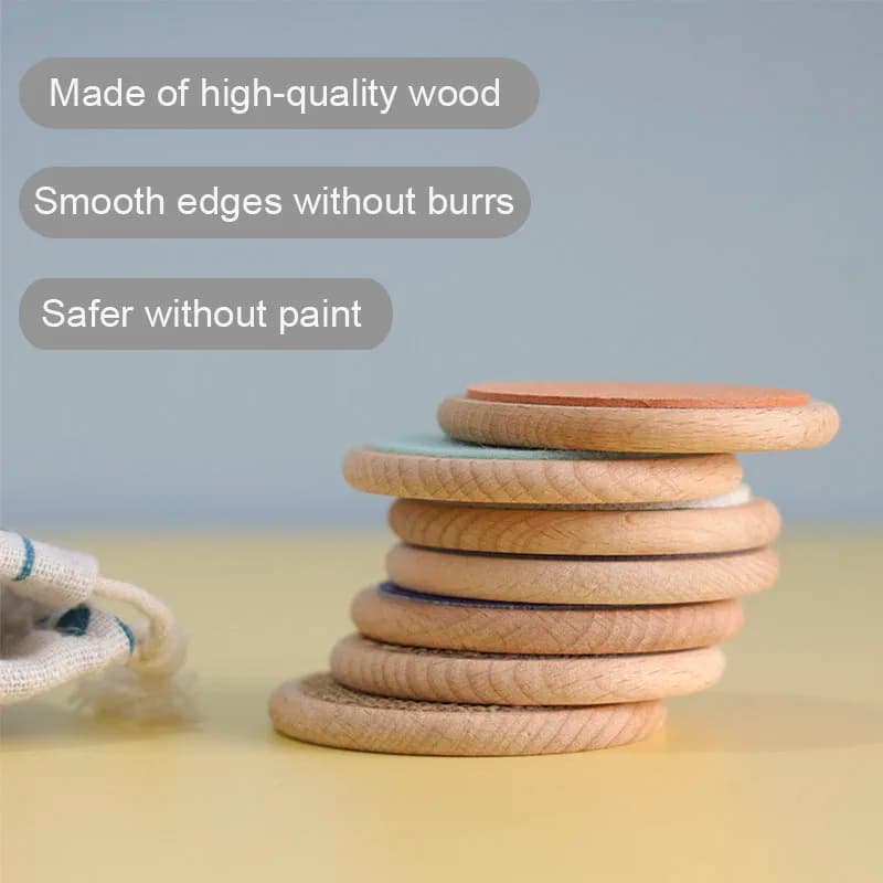 Children Montessori Sensory Toys Tactile Board Matching Game Tactile Classification Color Cognition Memory Training Kids Toys - 4