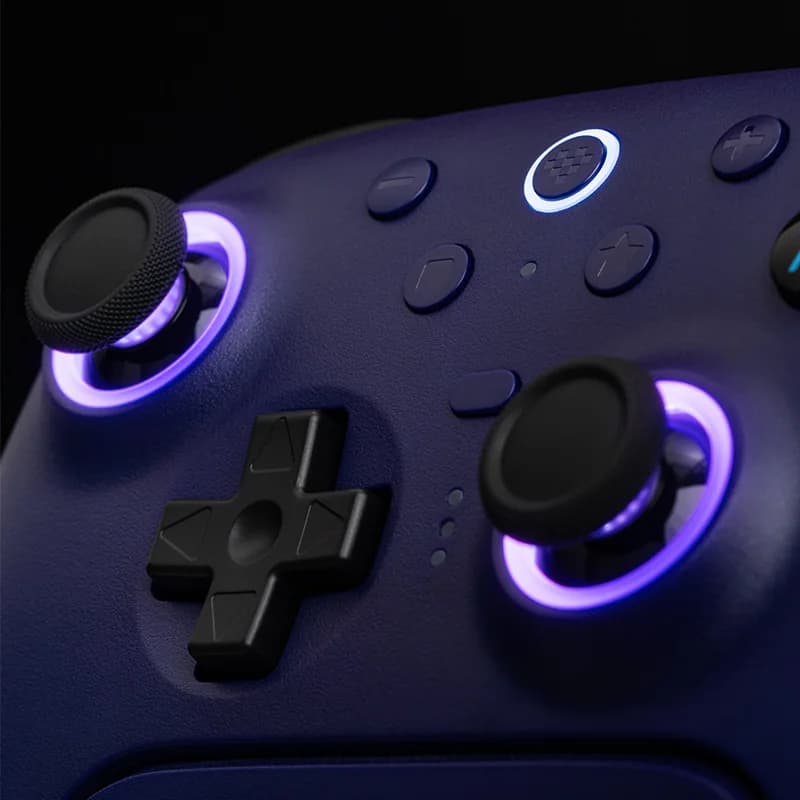 وحدة تحكم الألعاب اللاسلكية 8BitDo Ultimate 2 لأجهزة الكمبيوتر وأندرويد مع عصي تحكم TMR، زناد قابل للتبديل، تحكم بالحركة، 8 سرعات - 2