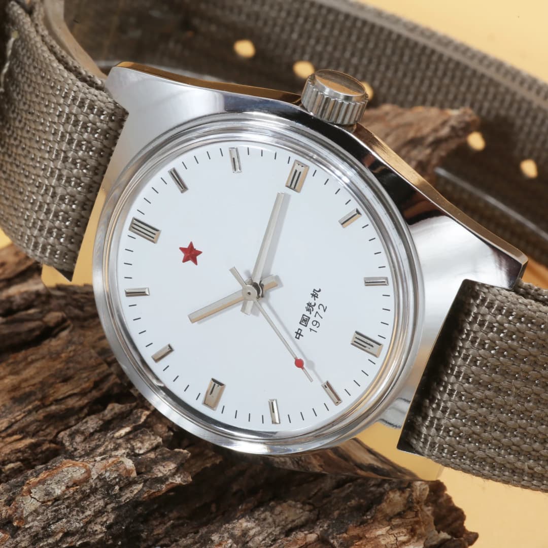 ساعة رجال 7120 يدوية الملء، مقاس 36 ملم، فولاذ مقاوم للصدأ، مقاومة للماء، تصميم ريترو (مناسبة للدروب شيبينج) - 3