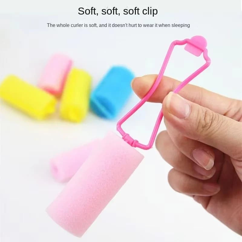 12pcs/lot Sponge Foam Hair Rollers Soft Household DIY Styling Curlers Cushion Rollers Travel Salon Styling Hairdressing Tools - 2
