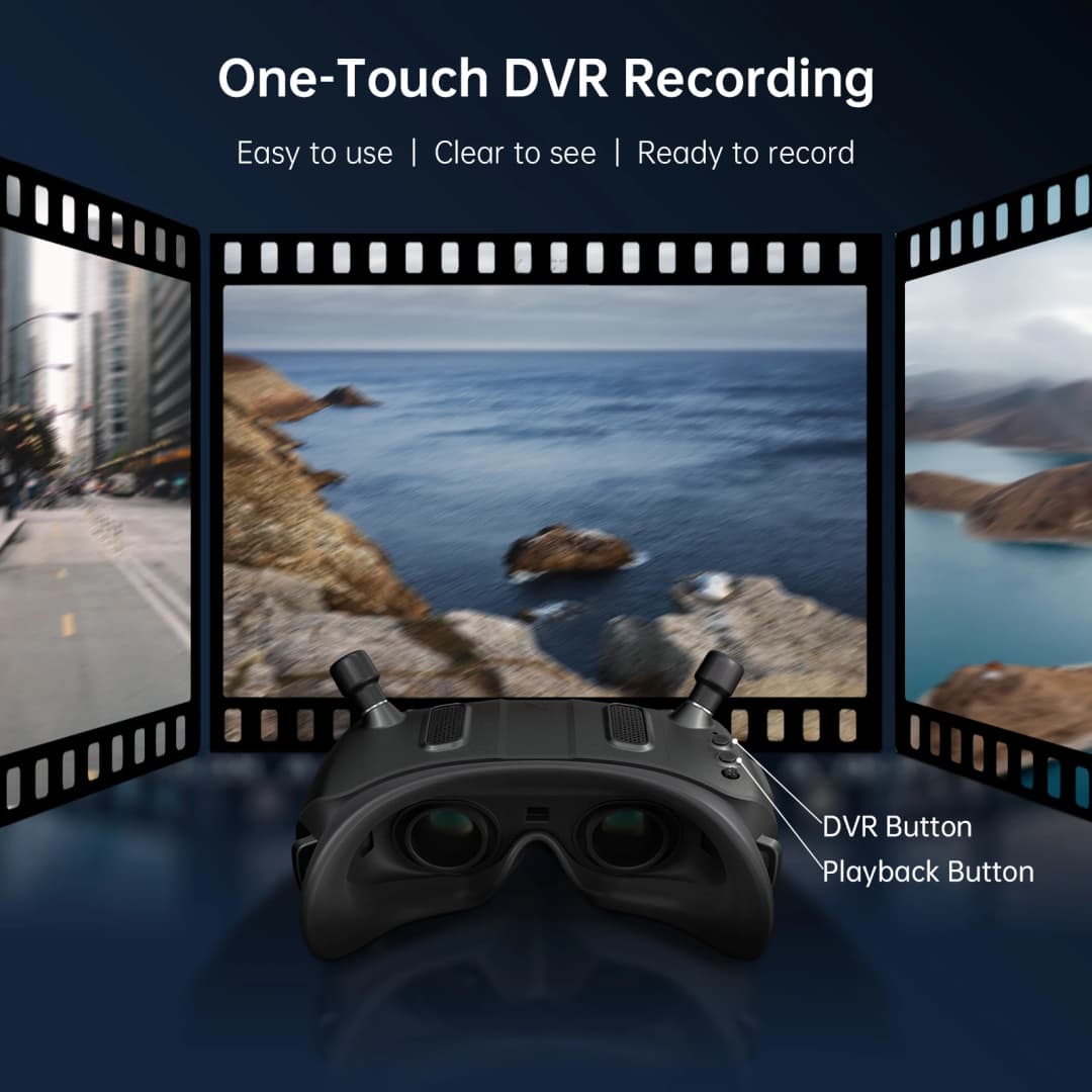 نظارات CADDXFPV Walksnail Avatar HD X 5.8GHz مستقبل Steadyview تتبع الرأس 1920*1080 نظارات فيديو FPV لطائرات الدرون RC - 5