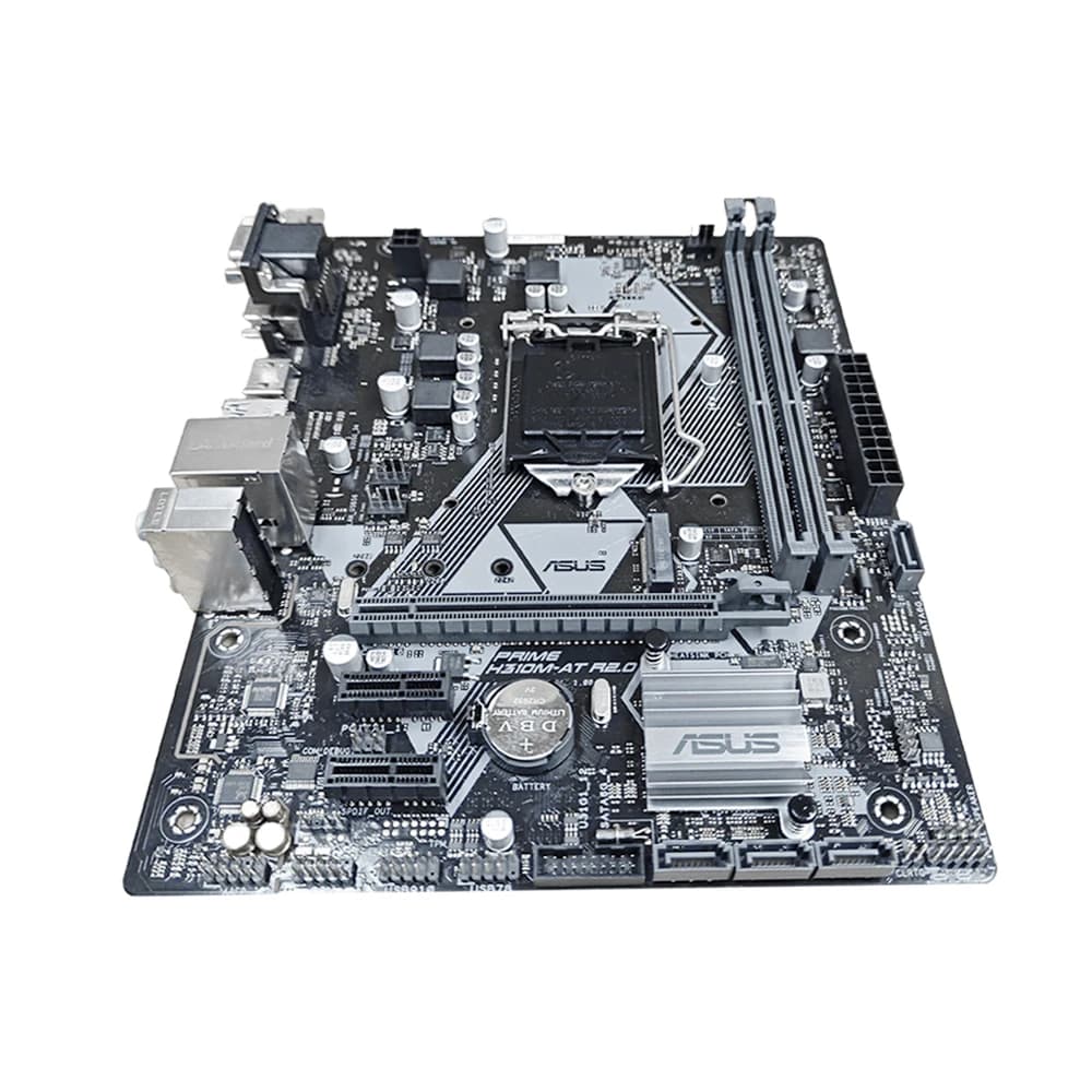 لوحة أم ASUS PRIME H310M-AT R2.0 بشريحة Intel H310 ومقبس LGA 1151DDR4 ودعم M.2 ومتوافقة مع معالجات Core i5-9400 وCore i5-9600 وCore i3-8300 - 5