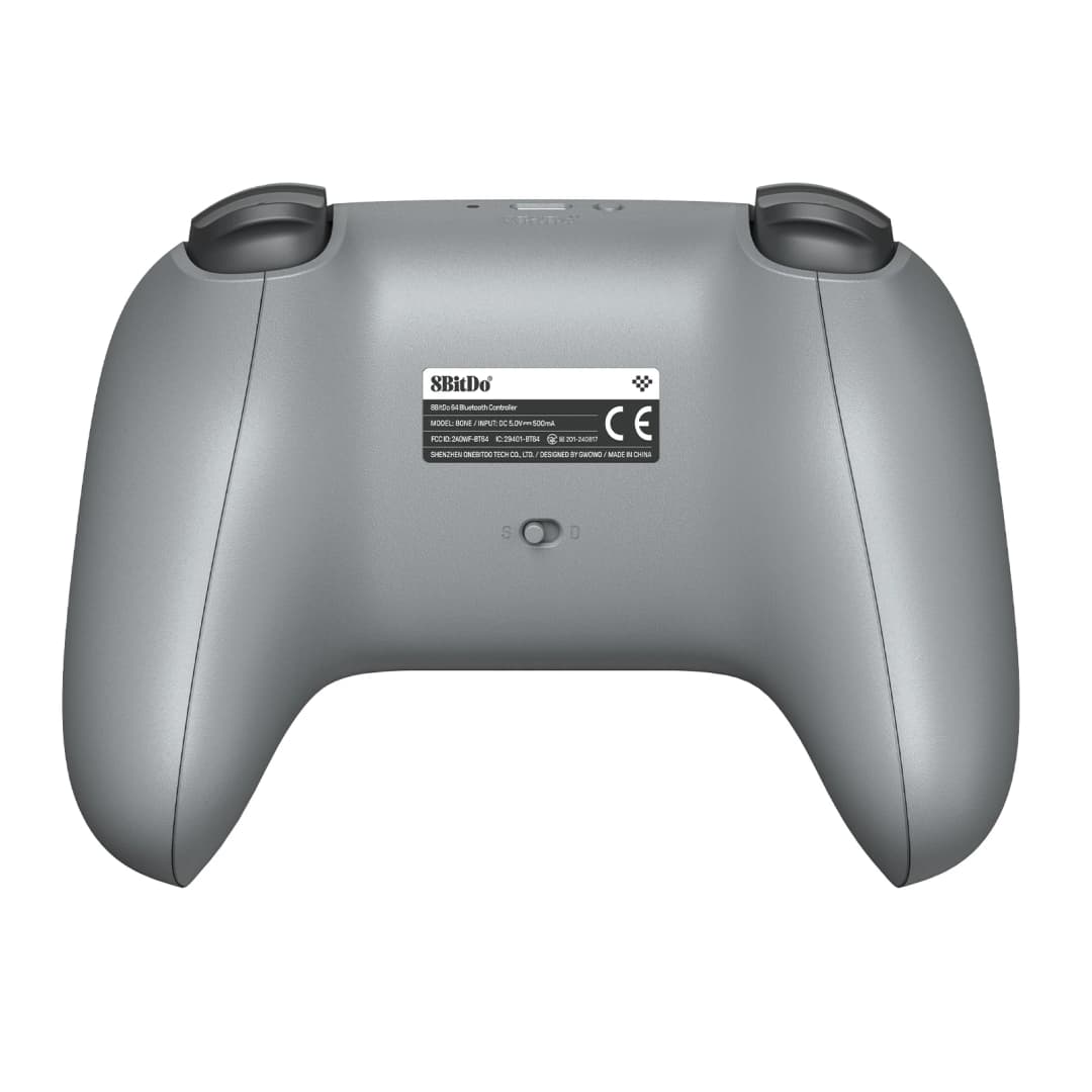 8BitDo وحدة تحكم بلوتوث رمادية N64 للأنالوج ثلاثي الأبعاد، نينتندو سويتش، سويتش 2، عصا تحكم يد تحكم لألعاب Windows وأندرويد - 5