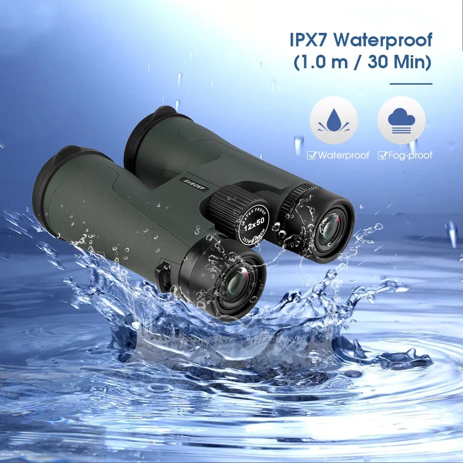 تلسكوب SVBONY SA203 12x50 مناظير احترافية قوية BAK4 IPX7 مقاومة للماء معدات تخييم لمشاهدة الطيور والنجوم - 3