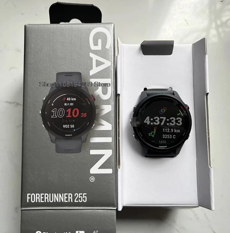 Garmin Forerunner 255 Sports Smartwatch 46mm 1.3'' Color Screen 14 Days Battery Life 4GB RAM NFC Bluetooth Wifi 5ATM Waterproof - 4
