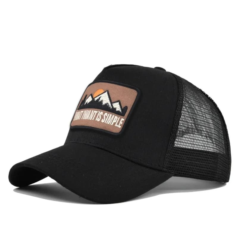 Letter Mesh Breathable Hat Women Men Embroidery Blocking Baseball Cap Sunshade Outdoor Sports Cycling Travel Sun Hat Dad Hat - 5