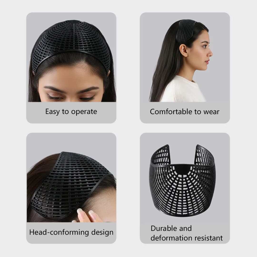 أحدث صيحات إكسسوارات الشعر للحجاب: تاج الحجاب غير القابل للانزلاق من تاج هيجاب، تاج شعر ثلاثي الأبعاد من النايلون، وشاح رأس للنساء المسلمات - 2