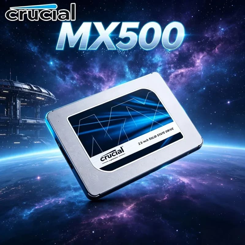 Crucial Genuine MX500 2.5 Inch SATA III SSD 240GB 500GB 1TB 2TB 3D NAND Fast Internal Solid State Drive Laptop Desktop Gaming PC