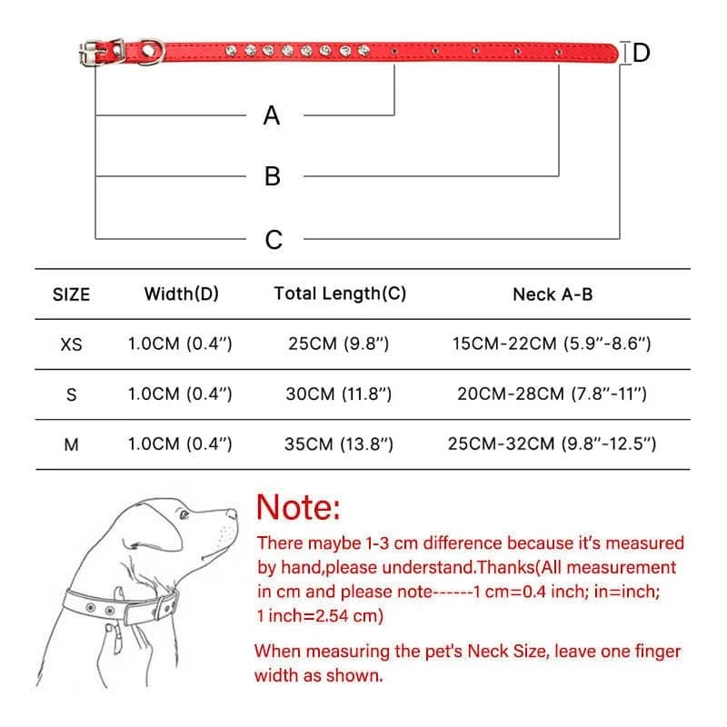 الفاخرة حجر الراين المسامير القط طوق جلدية صغيرة الكلب الياقات جرو الرقبة حزام ل هريرة اكسسوارات بالجملة/دروبشيبينغ - 2