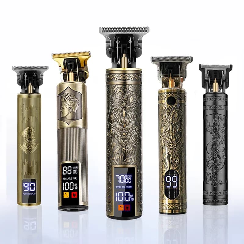 جديد! ماكينة تشذيب الشعر الكهربائية T9/إكسسوارات | ماكينة حلاقة احترافية USB | ماكينة قص الشعر 0 مم محمولة للرجال لقص الشعر في المنزل