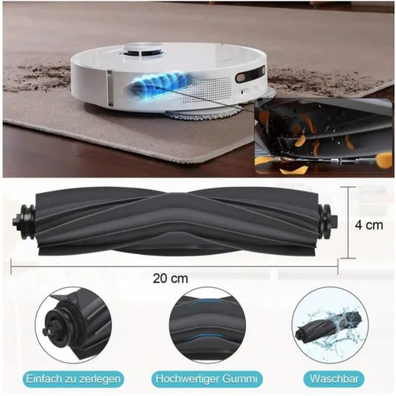 إكسسوارات استبدال مكنسة كهربائية Dreame L10s Ultra Gen2 / L10s Pro Ultra Heat فرشاة جانبية رئيسية فلتر HEPA ممسحة كيس غبار - 4