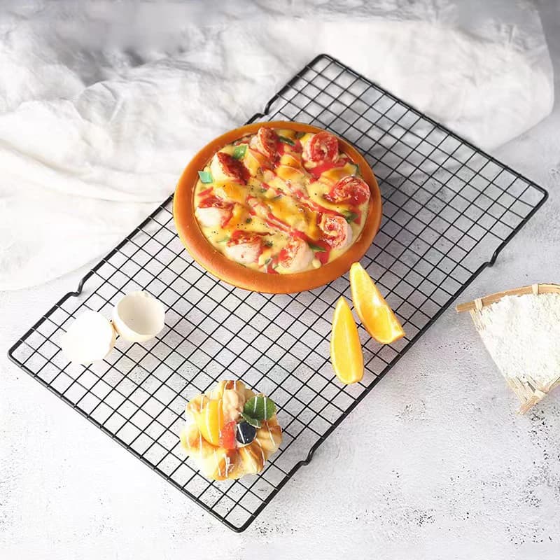 رف تبريد من الفولاذ المقاوم للصدأ متعدد الأغراض ، شواية مطبخ ، أدوات خَبز فرن طبخ ، خبز البسكويت ، البيتزا ، الكيك ، 1 * * - 4
