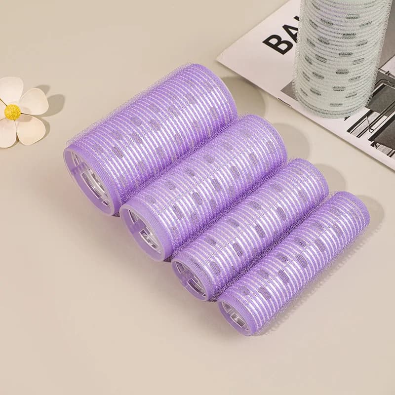 3 Styles Self-Adhesive Hair Rollers Hairdressing for Home Use DIY Magic Styling Roller Roll Curler Hair Women Large Beauty Tools - 6