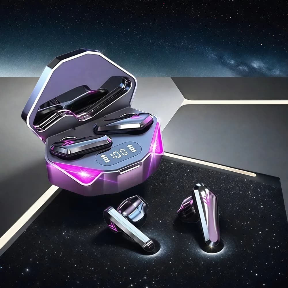 TWS Gaming Earbuds Wireless Bluetooth Earphones With Mic Bass Audio Sound Positioning 9D Stereo Music HiFi Headset For phones - 3