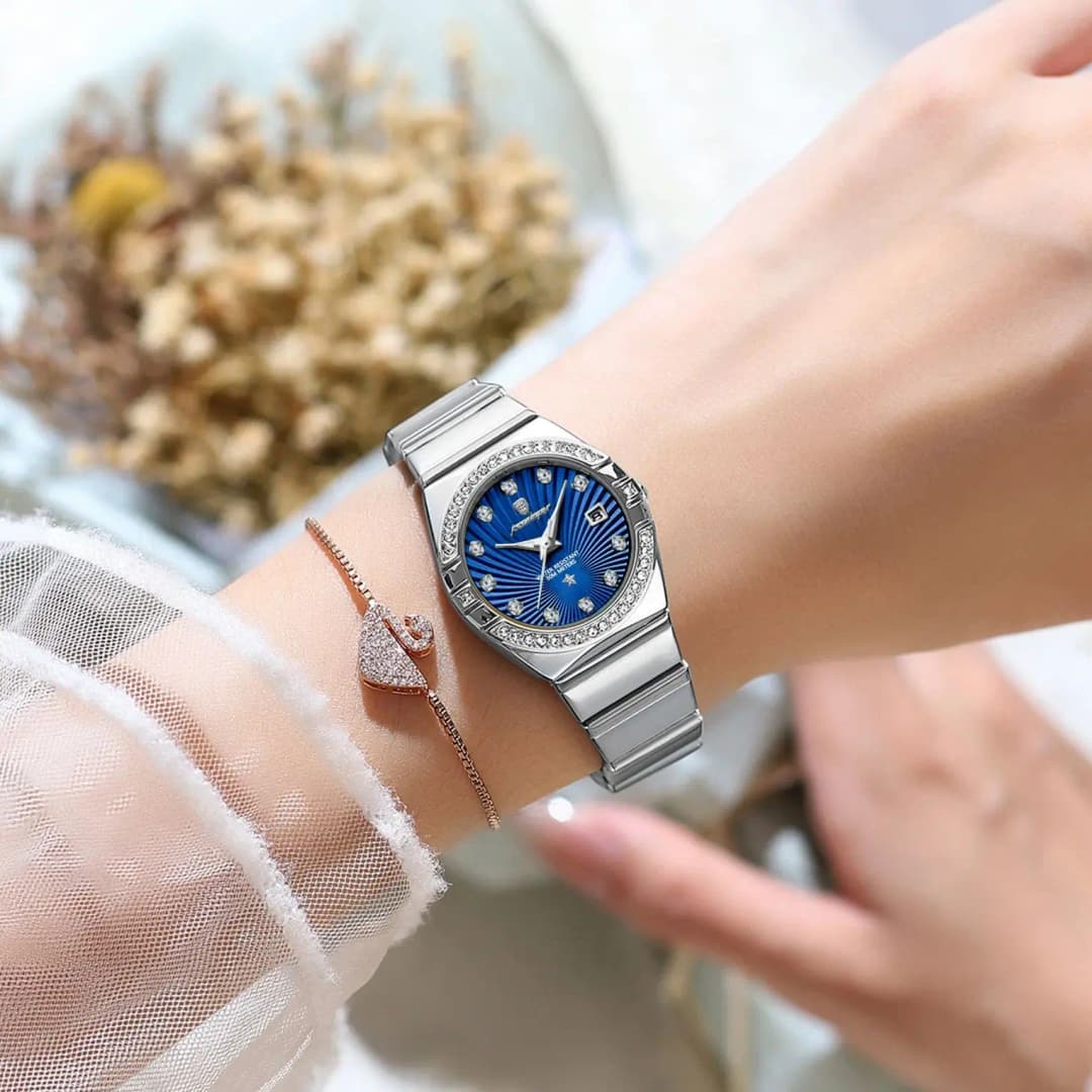 POEDAGAR Luxury Trendy Ladies Watch Luminous Waterproof Stainless Steel Date Woman Watch Fashion Elegant Quartz Women's Watches - 6