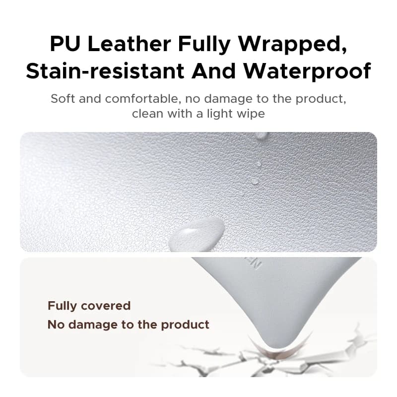 UGREEN Earphone Case Magnetic Leather Bag for Bluetooth Open Ear Clip Wireless Earbuds In-ear Headphones Cable Wired Storage Bag - 4