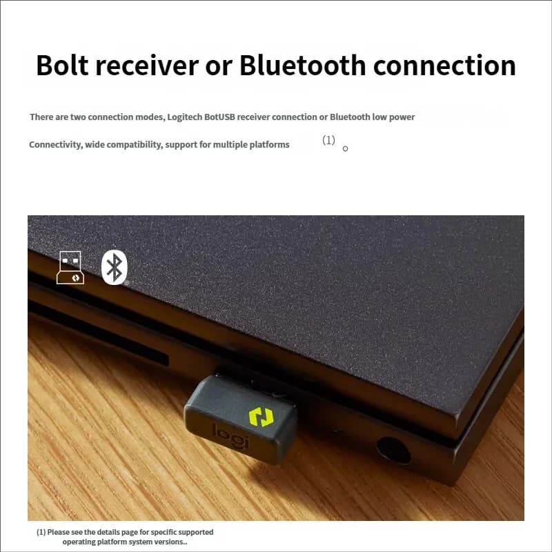 Logitech MX Keys Mini For Business Wireless Bluetooth Keyboard High end Office Intelligent Backlight with Receiver Smooth - 5