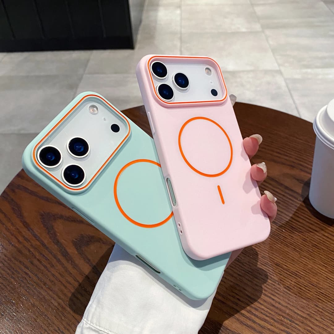 Ultrathin Simple For Magnetic Phone Case For iPhone 11 12 13 14 15 16 17 Pro Max 17 Air Wireless Charging Soft Matte Phone Cover - 2