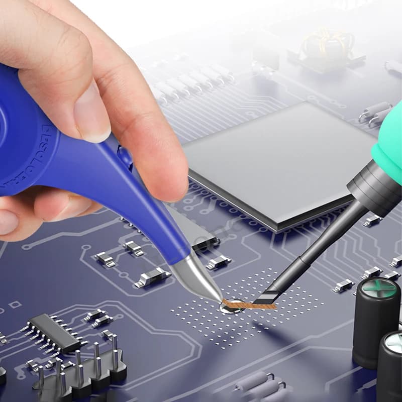 سلسلة ميكانيك SR20 أداة إزالة لحام فتيل امتصاص القصدير سلك إزالة اللحام مضاد للحرق لإصلاح المكونات الإلكترونية - 4