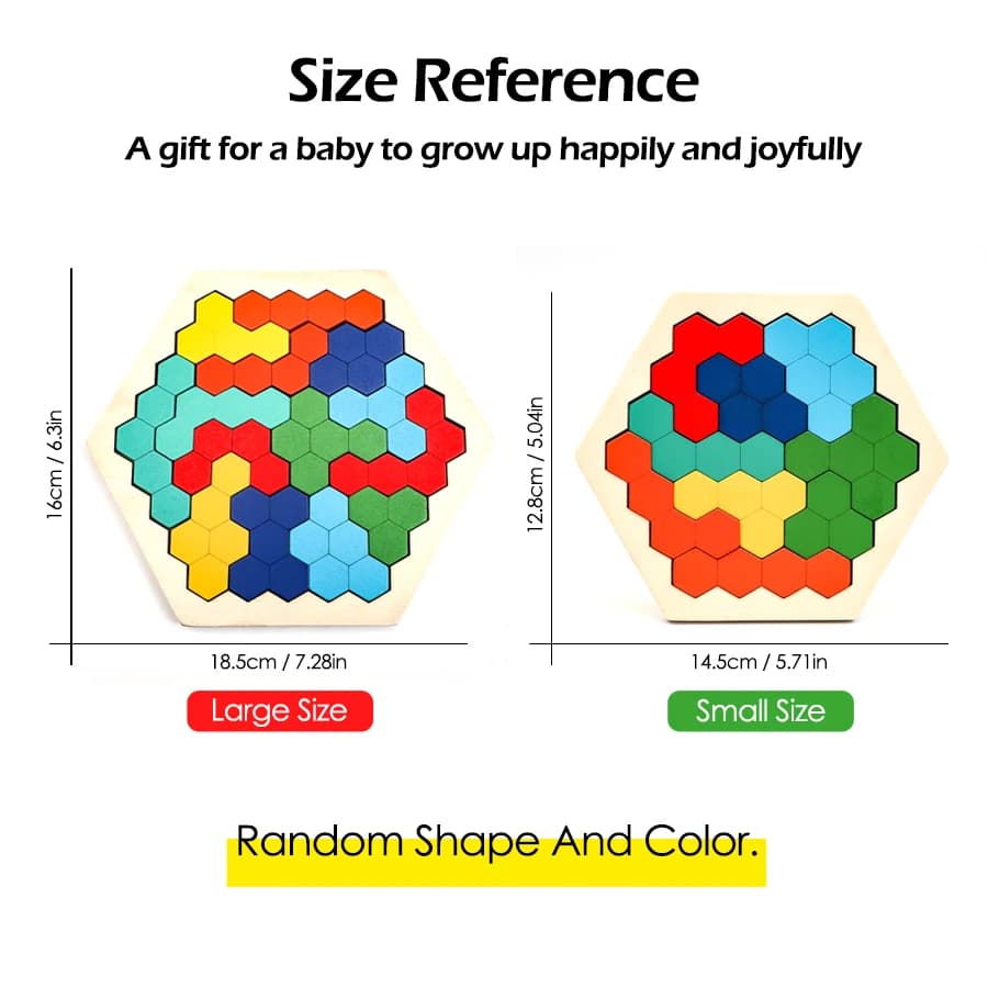 1 قطعة الألغاز الخشبية ألعاب تعليمية للأطفال أطفال مرحلة ما قبل المدرسة Tangram مجلس الدماغ الذكاء اختبار لعبة ألعاب مونتيسوري الهدايا - 2