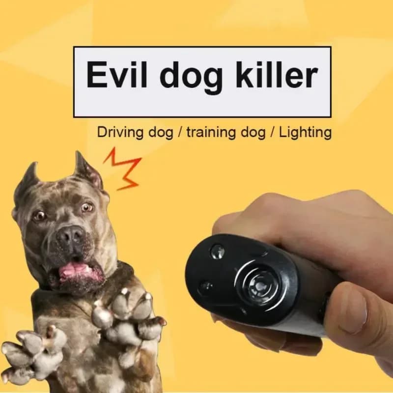 New Ultrasonic Pet Dog Repeller Anti Barking Stop Bark Training Device High Power Dog Training Repellents Without Battery Pet - 2