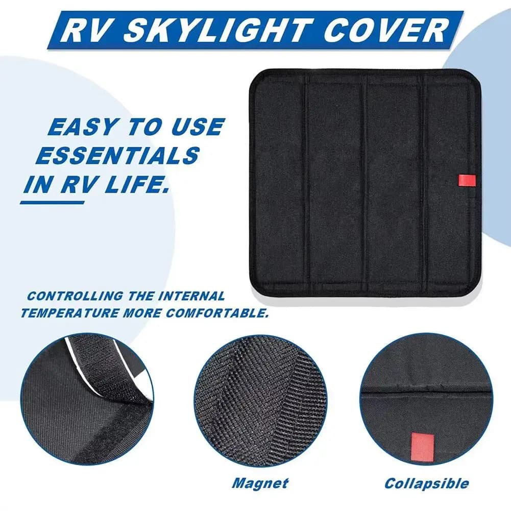 Foldable RV Skylight Insulator Cover Travel Trailers Sun Shade Car Sun Shield Sun Protection Visor For Travel Trailer Caravan - 6