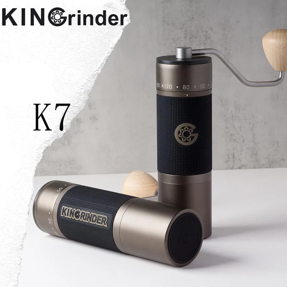 مطحنة قهوة يدوية محمولة Kingrinder K7 مطحنة قهوة 48 ملم 7 نواة مطحنة خاصة