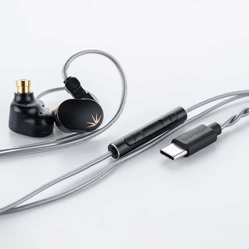 سماعات MOONDROP CHU II DSP عالية الأداء بمحرك ديناميكي USB-C سماعات داخل الأذن TYPE-C مع ميكروفون - 2