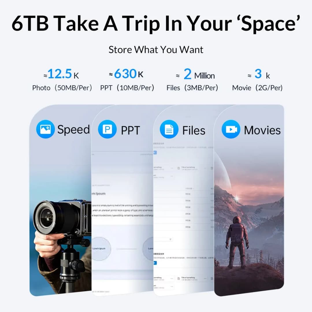 ORICO HDD Case 2.5 Inch SATA to USB3.0/Type-C HDD Enclosure 6Gbps Max USB-C External SATA HDD Enclosure Support Auto-Sleep - 5