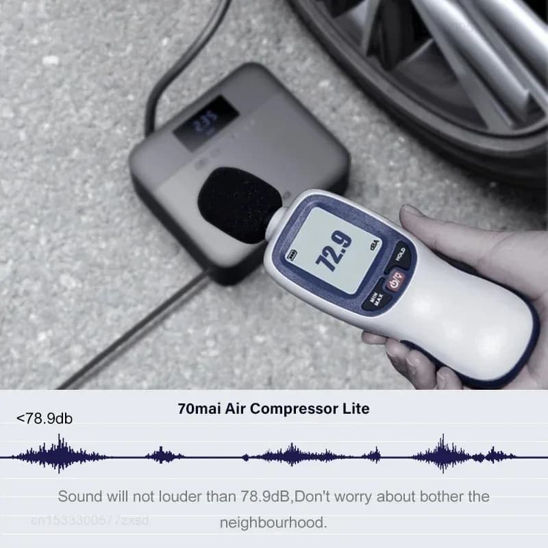مضخة هواء محمولة 70mai، منفاخ إطارات للسيارات، 12V DC، مضخة إطارات مع ضغط مسبق الدراجات النارية والهوائية - 2
