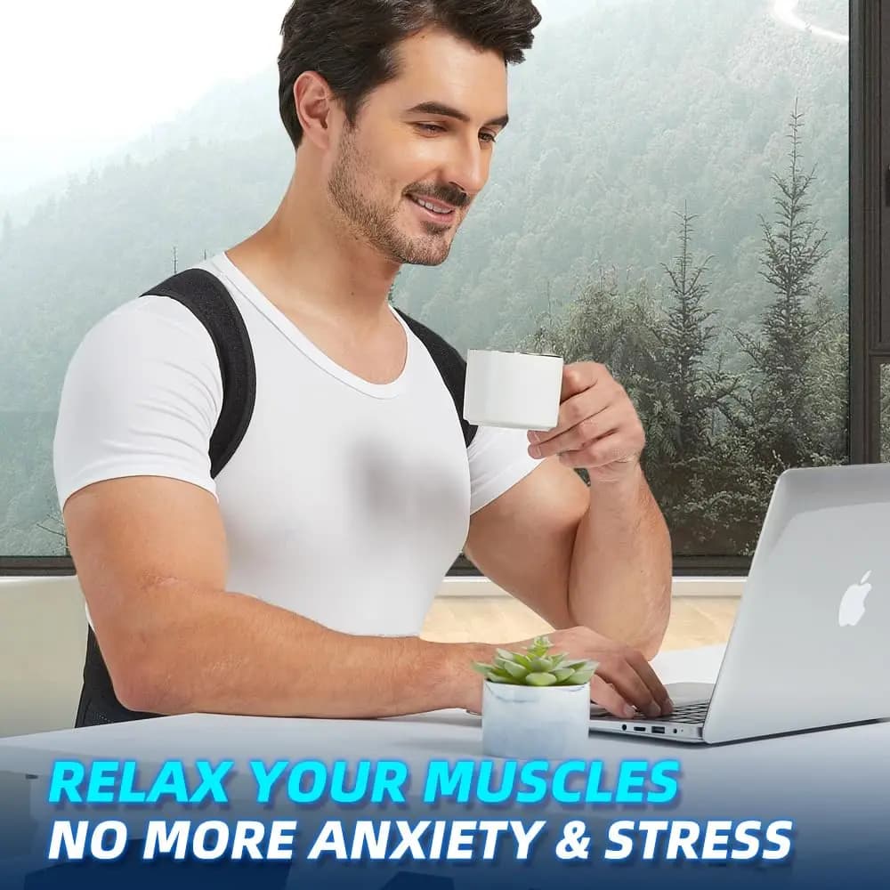 Back Brace Posture Corrector for Women and Men, Shoulder Straightener, Adjustable Full Back Support for Upper and Lower Back - 4