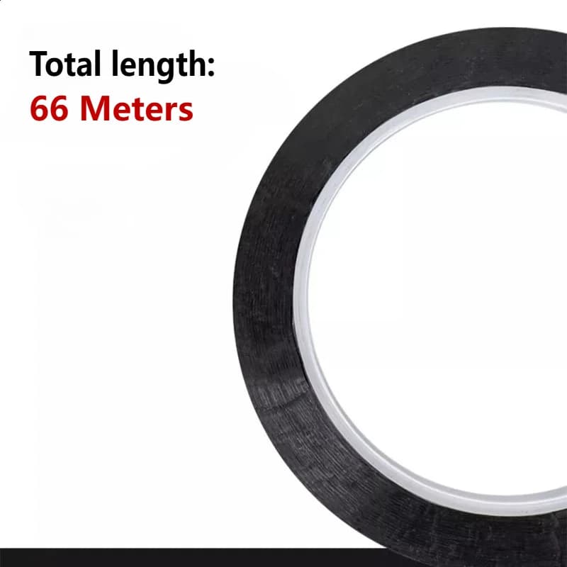 ملصقات سيارات سوداء ساطعة لحماية حواف النوافذ والأبواب من الخدوش، تصميم كروم زخرفي - 5