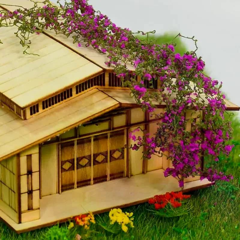 3g Artificial Green Plants Miniature Simulation Mini Vine And Flower Model Kit For Model Houses Landscaping DIY Crafts - 2