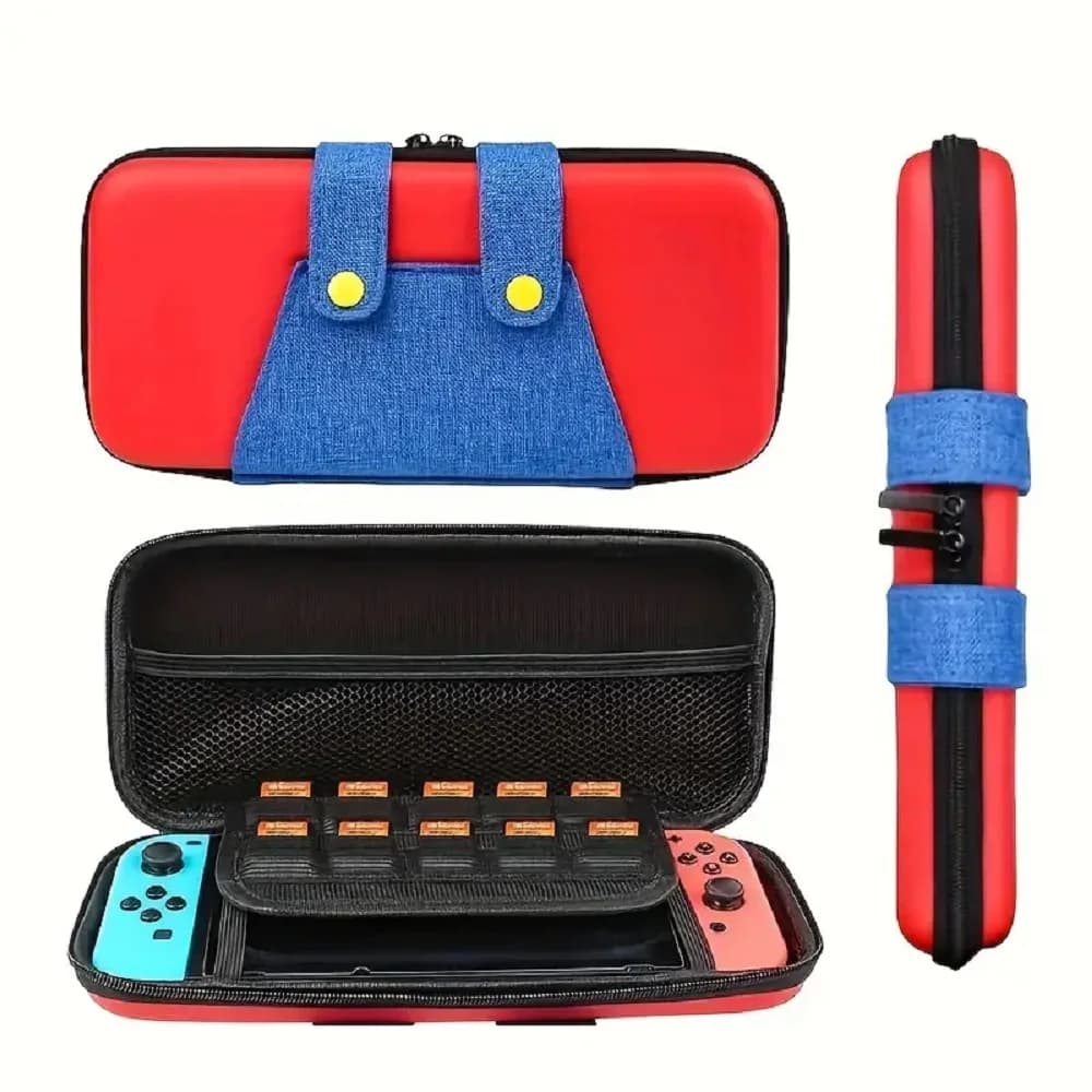 For Switch 1 2025 Case, OLED switch ,Protective Case with 10 Game Cartridge Holders, Travel Carrying Storage Pouch - 4