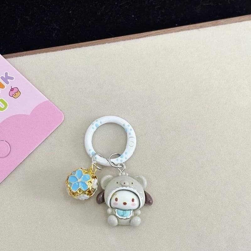 سلسلة مفاتيح سانريو 2026 هيلو كيتي كورومي كاواي، إكسسوارات حقائب، قلادة حقيبة لطيفة للفتيات، هدية كرتونية - 4