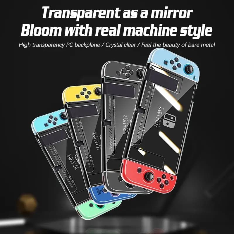Suitable For Nintendo Switch High Transparency Pc Protective Case Game Console Handle Full Package Ultra Thin Split Protective - 6