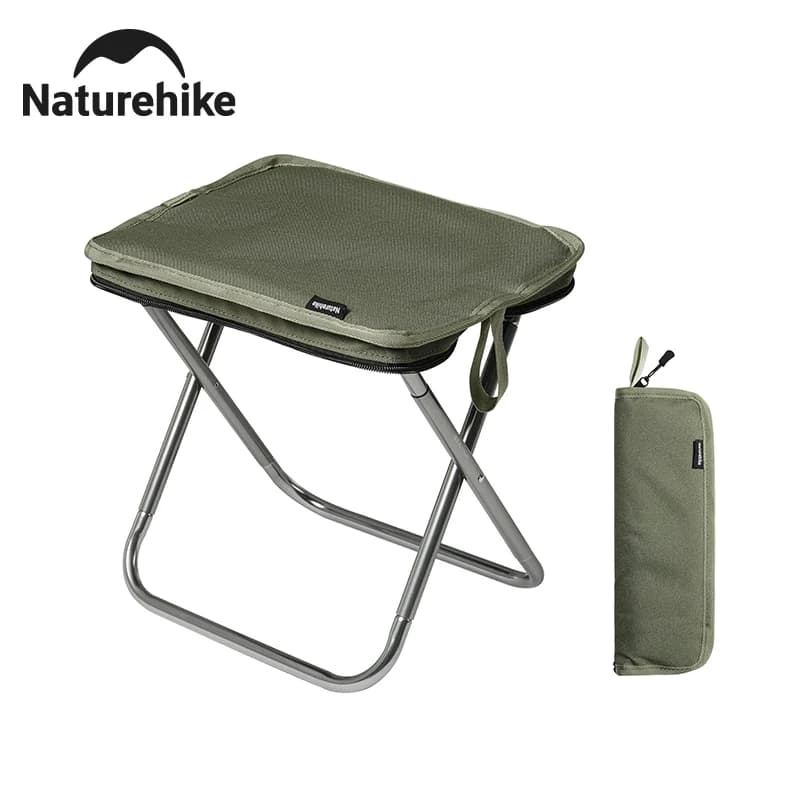 Naturehike Folding Stool for Outdoor Leisure Portable Lightweight Aluminum Chair High Load Travel Camping Foldable Fishing Chair