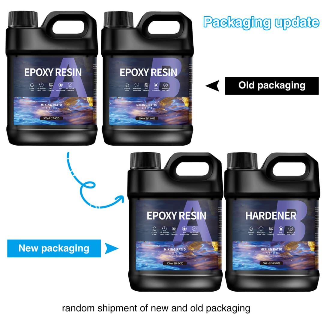 500 جرام/1000 جرام AB غراء راتنجات الايبوكسي عالي الوضوح سريع الجفاف لاصق صلابة عالية لتقوم بها بنفسك لوازم لصنع المجوهرات غراء الراتنج - 2
