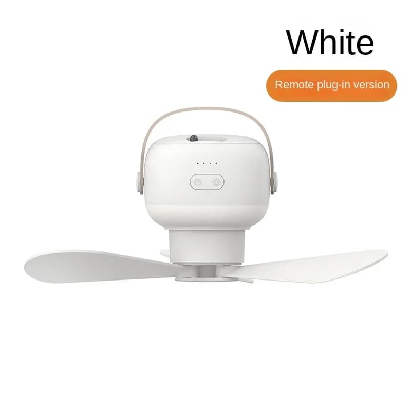 Portable wireless mini ceiling fan light USB fan with remote control, stand, night light, home, outdoor, camping, New Year gifts - 6