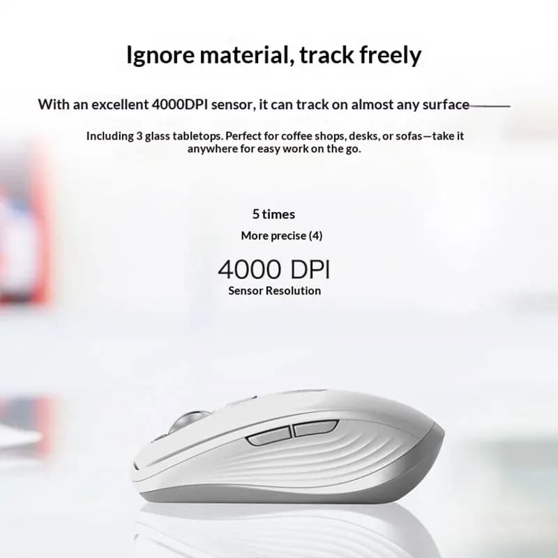 Logitech MX Anywhere 3S Silent Wireless Mouse, Long Battery Life, Anti-Slip and Wear-Resistant, for Office, Home, and Study - 5
