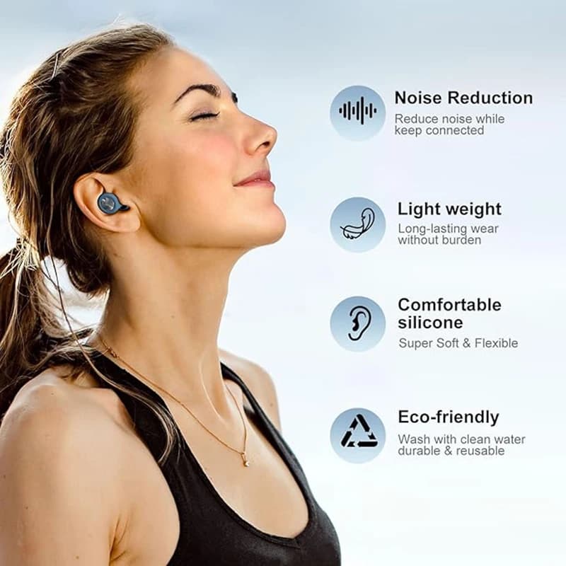 Silicone Ear Plugs Sleeping Earplugs Noise Reduction Waterproof Ear Plug for Swimming Ear Plug Protection Earplugs Set Oordopjes - 6