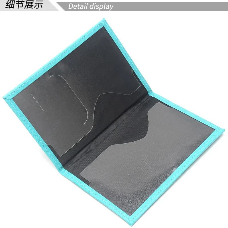 حافظة جواز سفر مطبوعة برسومات طائرات أغطية جواز سفر من الجلد خفيفة الوزن حافظة جواز سفر حامل بطاقة هوية حامل تذاكر الطائرة - 2